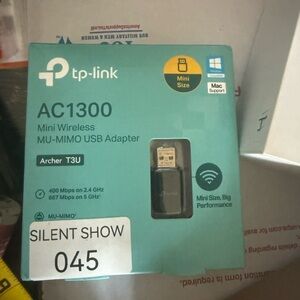 TP-Link AC1300 Mini Wireless USB Adapter - Black and Teal